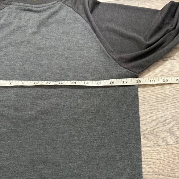 Nike Steelers NFL Team Tee Raglan Sleeve Shirt Size M Mens Black Gray - Picture 6 of 11